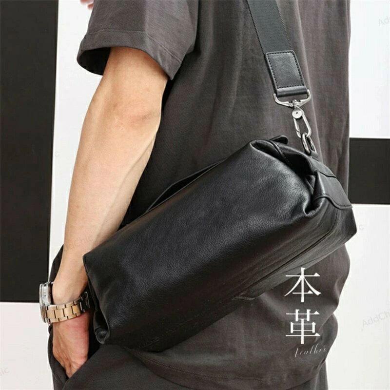 ショルダーバッグ メンズ 斜めがけ 小さめ 本革 かっこいい おしゃれ 革 きれいめ 無地 斜め掛け ファスナー付き ボディバッグ ボディバック ミニショルダーバッグ 黒 ブラック クリスマス ギフト プレゼント