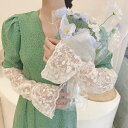 【夏バーゲン】UV手袋 レースアームカバー ロング メッシュ UV レディース UVカット UV対策 紫外線対策 日焼け対策 日焼け防止 日除け ひんやり 涼し...