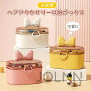 【楽天スーパーSALE限定半額】【子供へのギフト】子供用 ヘアアクセサリー収納ボックス ジュエリーボックス 女の子 大容量 仕切り リボンロック 宝石箱 髪飾り...