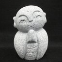 おじぞうさん おじぞうさま かわいい 癒しのお地蔵さん 置物 地蔵菩薩 仏像 彫刻品 みかげ石 GZ43-15 送料無料！