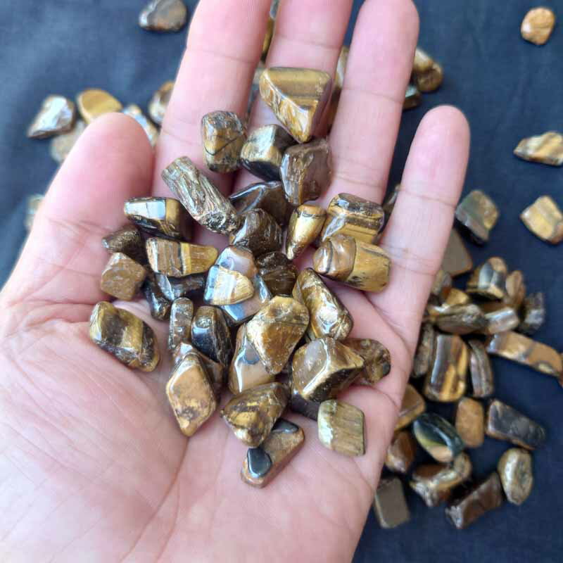 乐天商城 - 虎目石 タイガーアイ 500g さざれ石 粒石 天然 カラーストーン パワーストーン