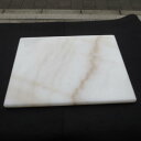 ペストリーボード 天然大理石 400x300x20mm のし台 板石 こね台 中国産広西白 R丸面取り加工 のし板 麺台 平板 石板 プレート