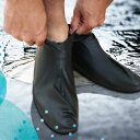 IU 防水シューズカバー ブラック【SHOES COVER 靴 防水 レインカバー 通勤 通学 雨 雨天】