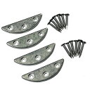 新三つ穴プロテクター 大【靴 靴底ヒール用金具 靴底金具 補修 補強 踵】