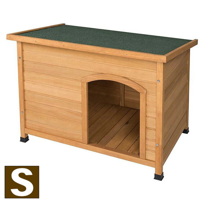 犬小屋 屋外 小型犬 木製 幅85cm 柴犬 ペットハウス 犬舎 屋外 室外 野外 ペット用品 組立簡単
