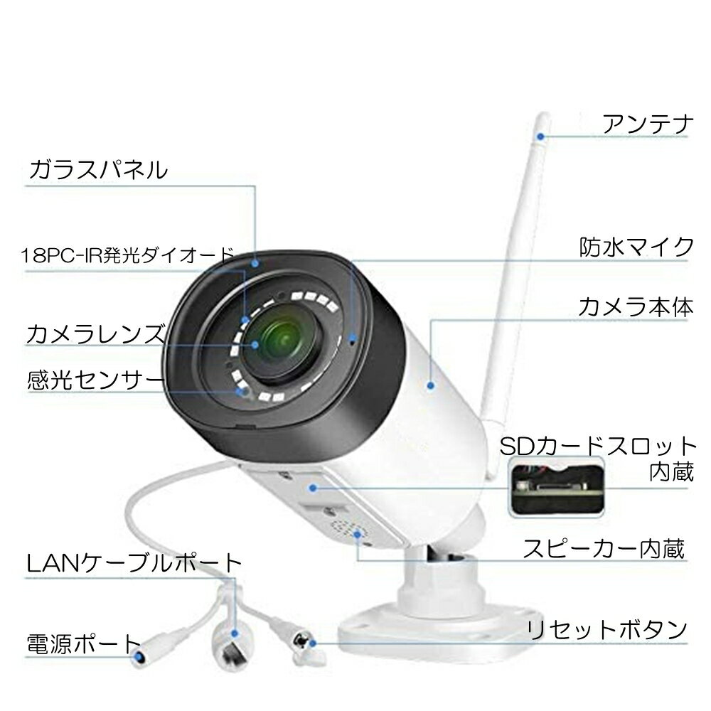 【増設専用カメラ】防犯カメラ ワイヤレス 屋外...の紹介画像2