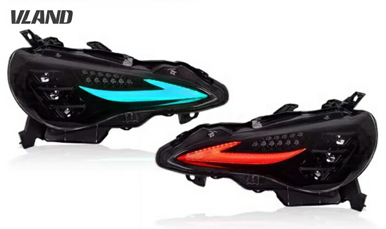 VLAND RGBバージョン RC仕様 86 BRZ用 Lライン LED三眼ヘッドライト ZN6 ZC6 流れるウィンカー搭載