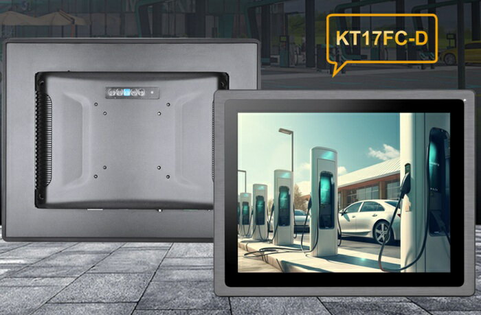 高輝度タッチパネルディスプレイ NEWAY KT17FC-D 17インチ(5:4) 1000cd/m2 産業用タッチパネル液晶ディスプレイ VGA HDMI DVI フロント防塵防水IP65 投影静電式タッチパネル 1280x1024