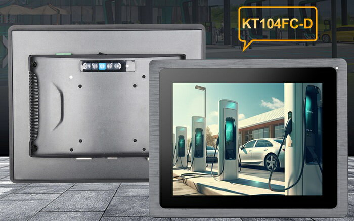 高輝度タッチパネルディスプレイ NEWAY KT104FC-D 10.4インチ(4:3) 800cd/m2 産業用タッチパネル液晶ディスプレイ VGA HDMI DVI IP65フロント防塵防水 投影静電式タッチパネル 1024x768