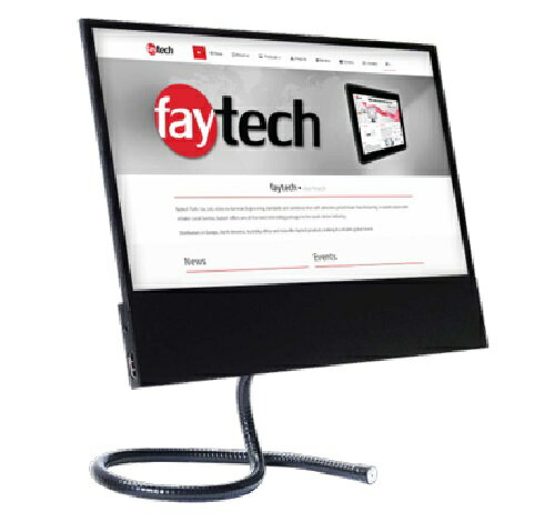 モバイルタッチモニター faytech FT125FLATV2　タッチパネル　12.5インチ　オプティカルボンディング　薄型軽量　保護ケース付き