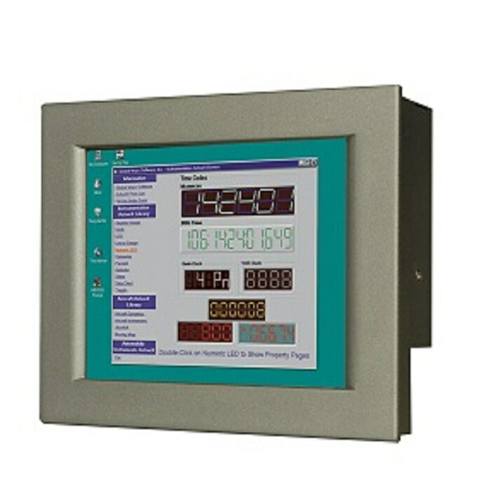 IEI DM-65GHS-R20 6.5インチ(4:3) 産業用液晶ディスプレイ IP65フロント防塵防水 高輝度800nits VGA 640x480　アルミニウム筐体