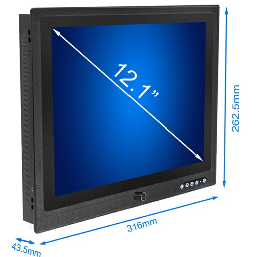 マリンディスプレイ Rejitek IM-40121S-A0XG5A 船舶向け 12.1インチ 4:3 VGA,HDMI入力、フロントIP65防水/防塵、結露防止、VRノブ 輝度調整、パネル取付 マリンディスプレイ Rejitek IM-40121S-A0XG5A 船舶向け 12.1インチ 4:3 VGA,HDMI入力、フロントIP65防水/防塵、結露防止、VRノブ 輝度調整、パネル取付