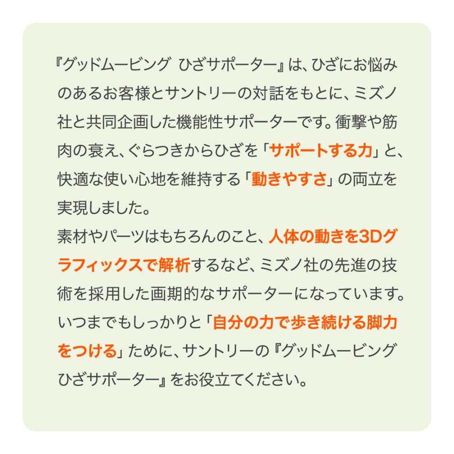 サントリー 公式 グッドムービング ひざサポーター ひざ用 機能性サポーター 片足分(1個単品) 2