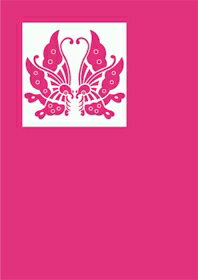 躑躅色(つつじいろ)色にこだわったグリーティングカード