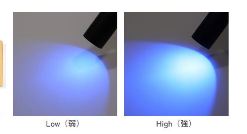 モノクル(Toys & インテリア)のTOKYO SCIENCE.紫外線照射器「ペン型 防水 鉱物鑑定用UVライト（長波 365nm）＋蛍光鉱物セット」UV LIGHT 可視光吸収フィルター採用 防水等級：IPX6 UV光：High/Low｜アングル2
