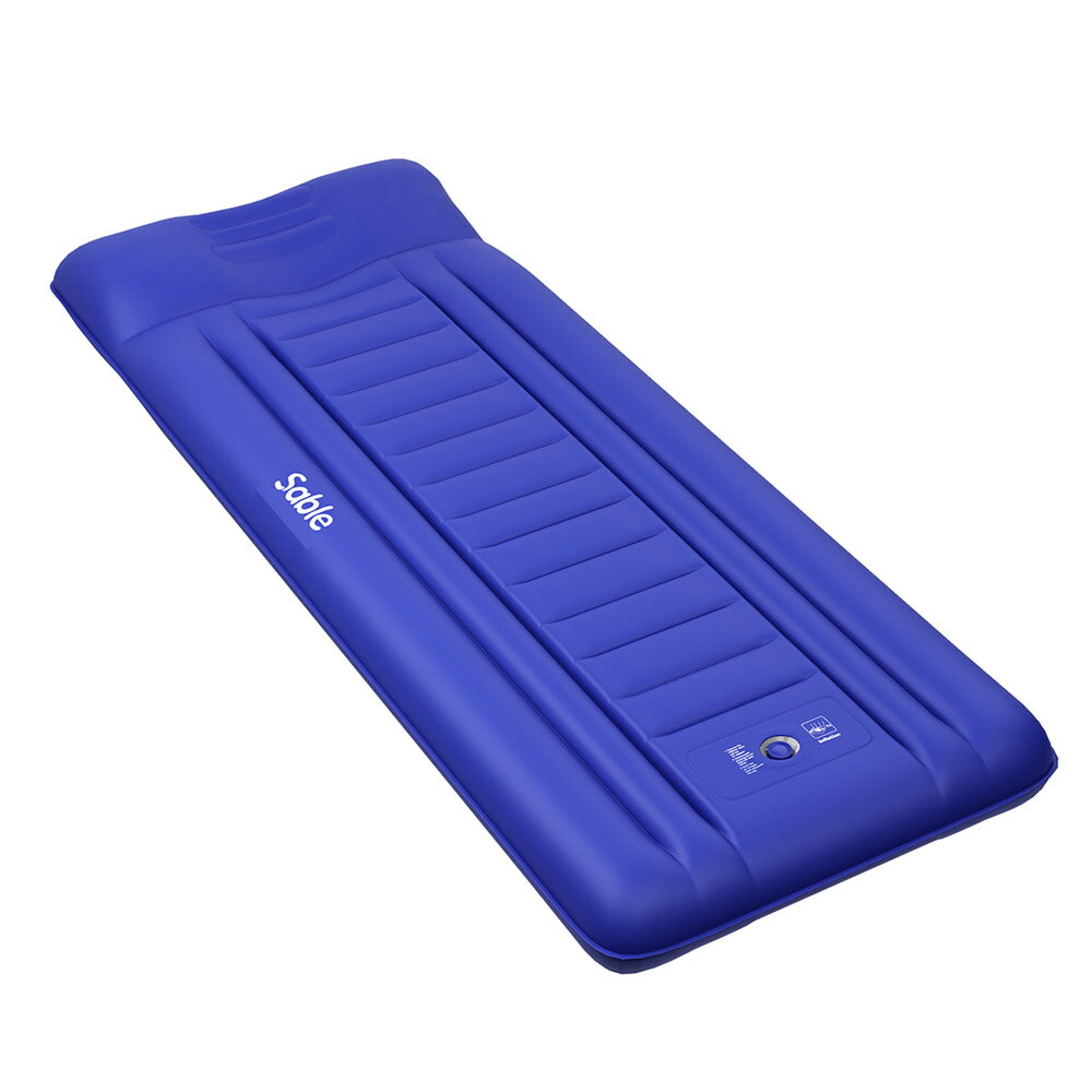 Sable エアーマット キャンプマット ピロー一体式 14cm業界NO.1の厚さ 手動/足踏エアーポンプ付き 3-5分間 40Dナイロン TPU生地 耐摩耗 耐水性 折りたたみ 超軽量 防水 防潮 キャンプ テント 旅行 地震 防災用品 車中泊 花見 エアーベッド SA-HF069