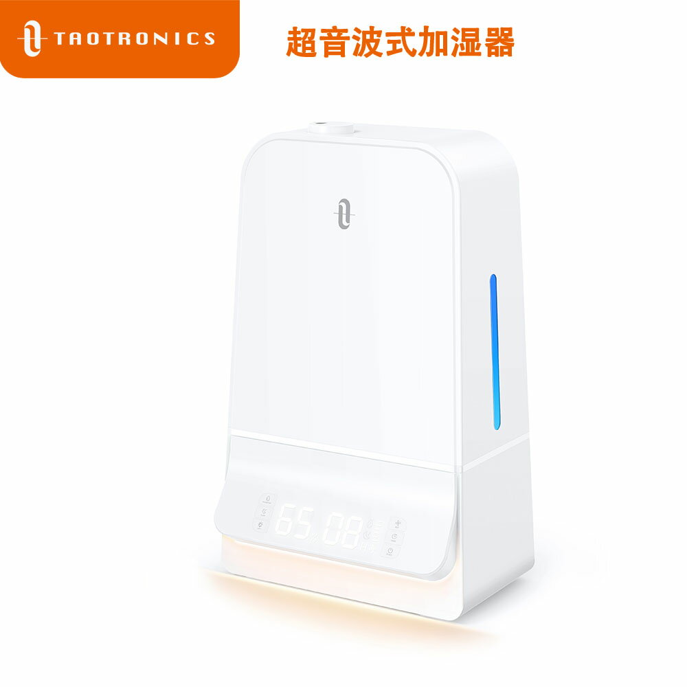 期間限定3280円→2999円【レビュー特典】加湿器 TaoTronics 超音波式 6.0L 大容量 最新版 湿度設定可能 26dB超静音 LED液晶ディスプレイ 最大60時間連続加湿 14.5-24畳対応 タイマー機能搭載 スーリプモード オーフェス 寝室 家庭用 テレワーク 送料無料