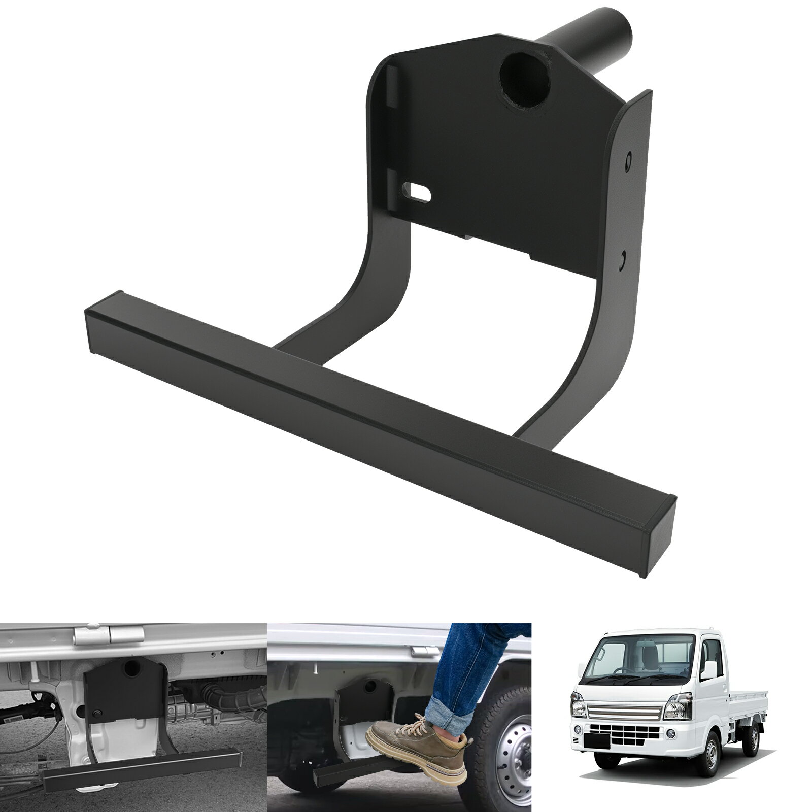 ＼スーパーSALE限定・2000円オフあり!／SUNVIC キャリイ DA16T DA63T サイドステップ プレート サイドステップバー 踏み 踏台 キャリー サイドステップ スプレー塗装 スチール 耐錆 耐傷 取付簡単 穴加工なし ボルト 軽トラ 便利 カスタム パーツ アクセサリー 説明書