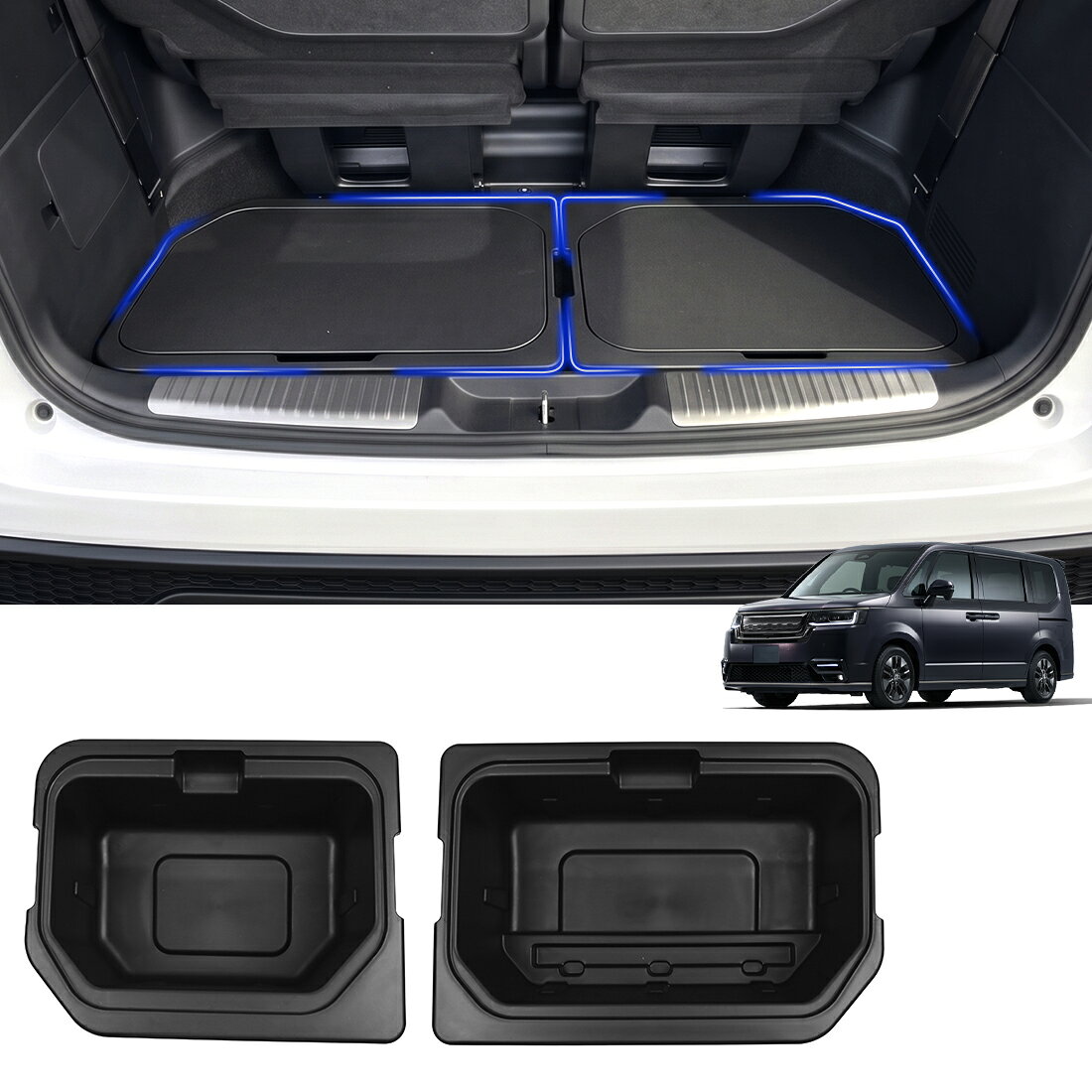 楽天市場】ステップワゴン スパーダ ラゲッジボックス（車用品・バイク