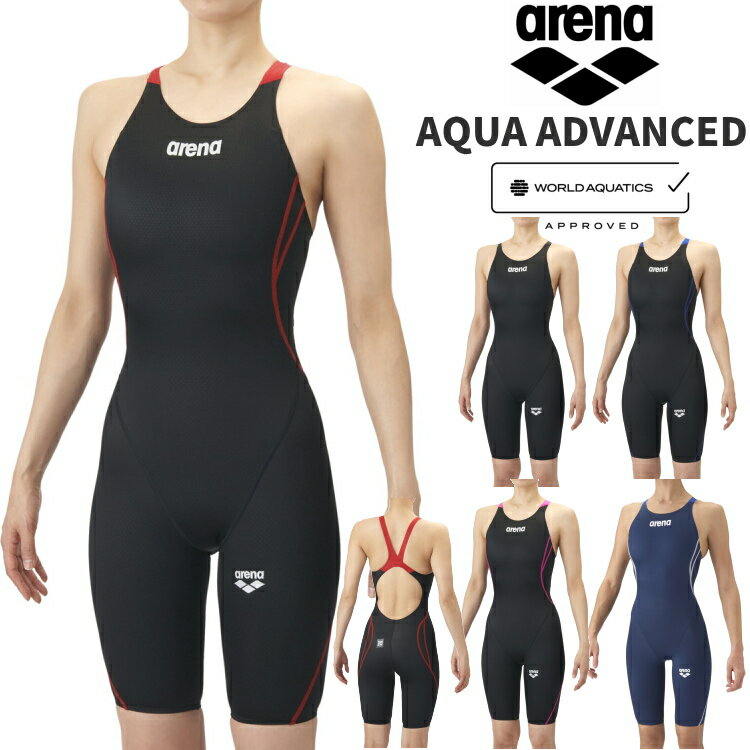 Competitive Swimsuits - アリーナ arena 競泳水着 レディース WA承認 レーシングワンピース ハーフスパッツ アクアアドバンスド AQUA ADVANCED AS6SRC20L