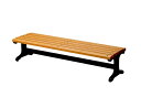 ミヅシマ工業 木製ベンチ 背なし ベンチC3 240-0220