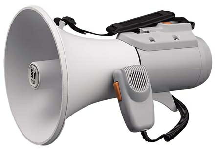 拡声器 ショルダーメガホン 15W (ホイッスル音付) TOA ER-2115W 拡声器 ショルダーメガホン 15W (ホイッスル音付) TOA ER-2115W