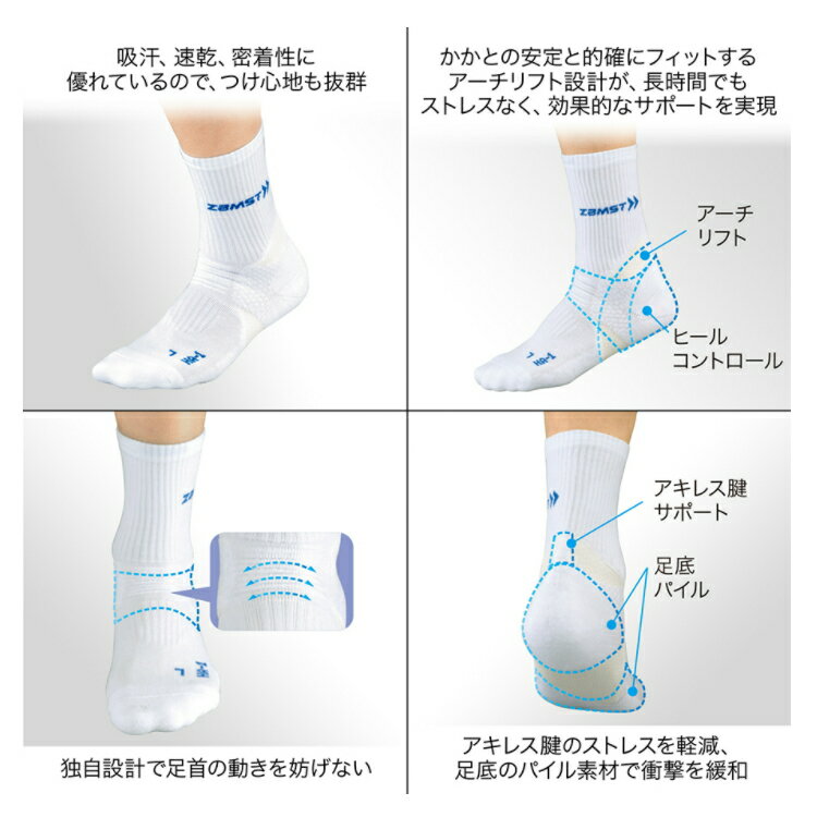 ザムスト ZAMST 機能性 ソックス HA-...の紹介画像3