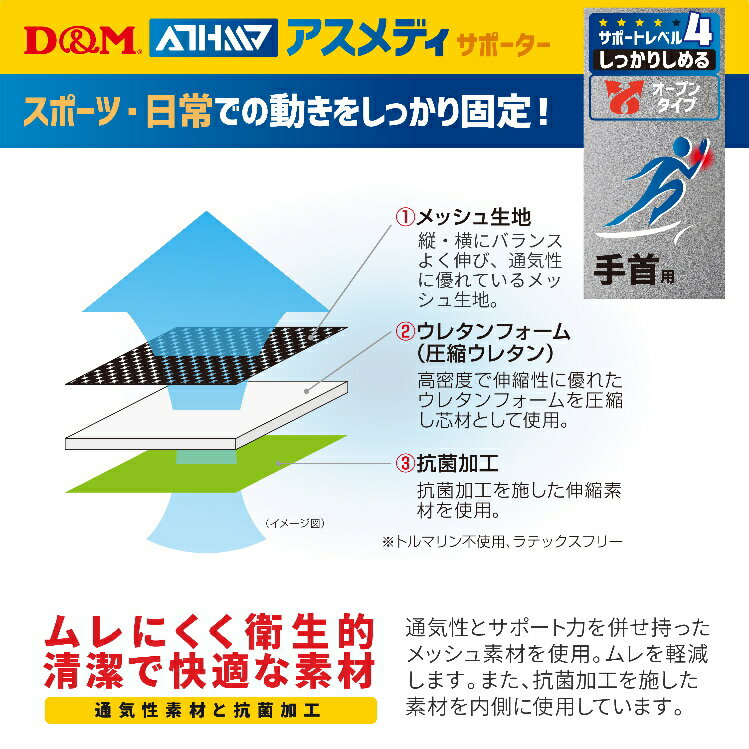 D&M 手首サポーター アスメディサポーター ...の紹介画像3