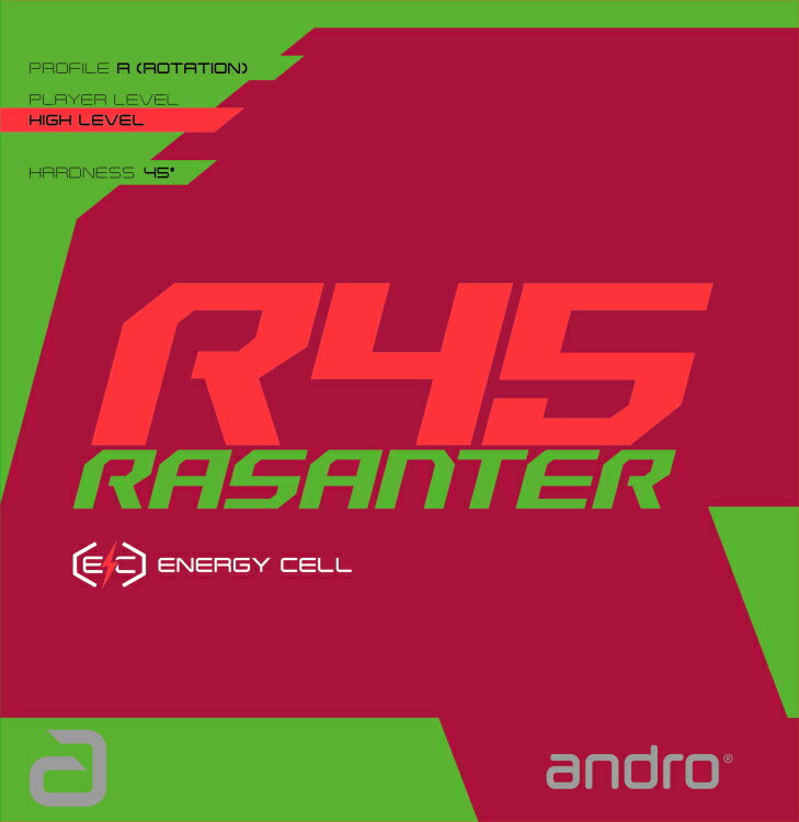 アンドロ andro 卓球ラバー RASANTER R45 ラザンターR45 裏ソフト 110021093