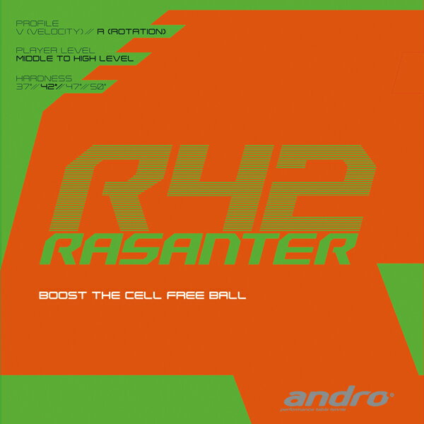 【最大2000円OFFクーポン配布中】【今だけプレゼント付き】アンドロ andro 卓球ラバー RASANTER R42 ラザンターR42 112287 裏ソフ...