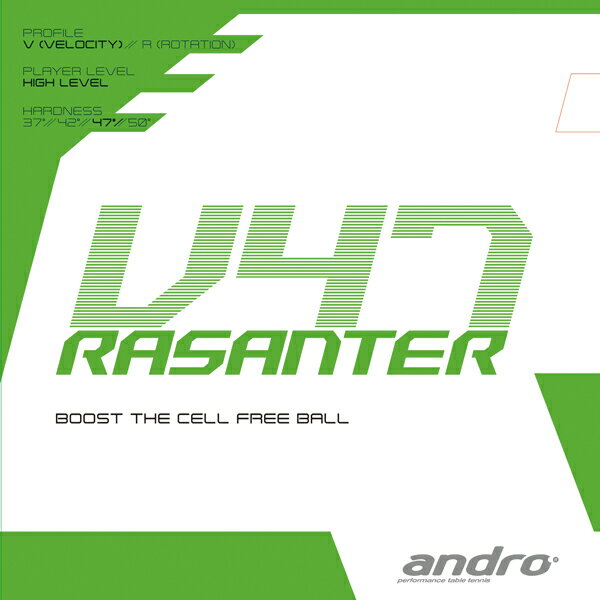 アンドロ andro 卓球ラバー RASANTER V47 ラザンターV47 112291 裏ソフトラバー