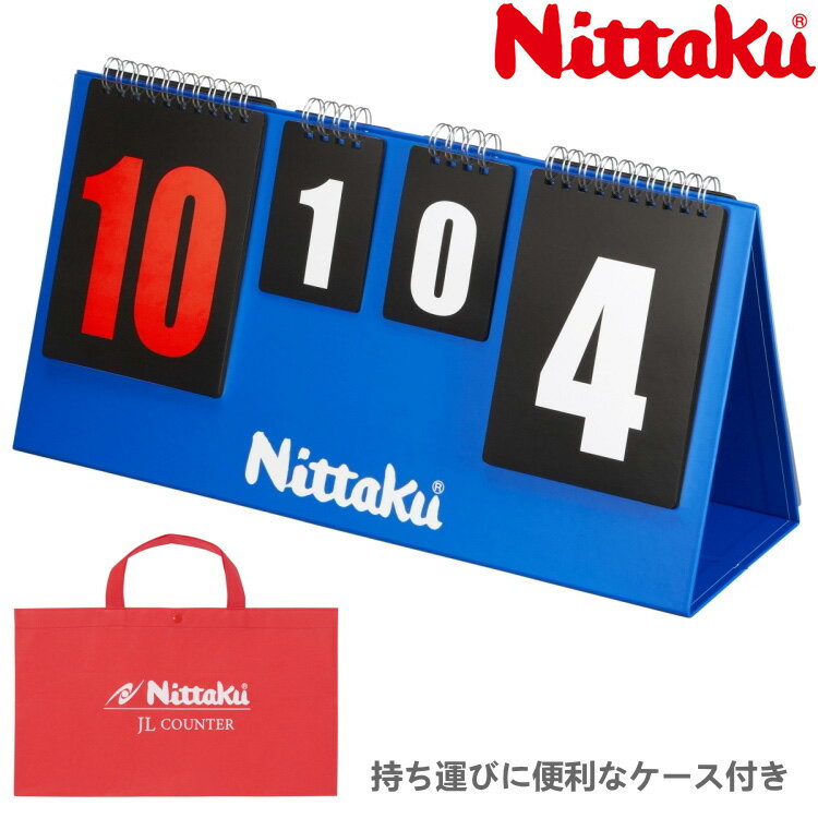 ※パッケージおよび仕様は予告なく変更する場合がございます。※メーカー希望小売価格はメーカーサイトに基づいて掲載しています。 ■ 商品名 ニッタク JLカウンター NT-3731 ■ サイズ 奥行13×幅41×高さ約20.5（cm） ※使用時 ■ 重量 600g ■ 札 大札 0〜20（10〜20はレッド） 小札 0〜4 ■ 材質 紙、PP加工 ★不織布バッグ付き ★MADE IN JAPAN スリムで軽いカウンター！ 1.軽いから！審判も疲れない。 2.不織布バッグ付きだから！設営準備や持ち運びにも便利。 3.スリムだから！収納スペースにも困らない。 JL＝日本製（Japan）の軽い（Light）カウンターJLカウンター スリムで軽いカウンター！ 1.軽いから！審判も疲れない。 2.不織布バッグ付きだから！設営準備や持ち運びにも便利。 3.スリムだから！収納スペースにも困らない。 JL＝日本製（Japan）の軽い（Light）カウンター