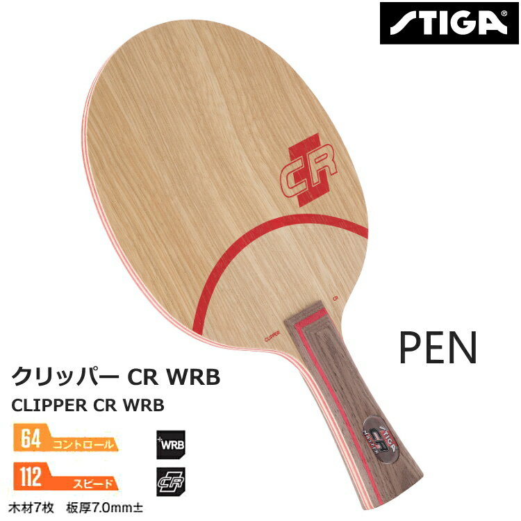 スティガ STIGA 卓球ラケット クリッパー CR WRB ペン PEN 2025