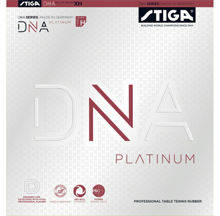 【今だけプレゼント付き】STIGA スティガ 卓球ラバー DNA プラチナ XH テンション系裏ソフト 1712-07