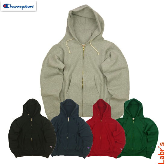 (C5-U102)12.5oz Champion/チャンピオンREVERSE WEAVE ZIP HOODED SWEATSHIRTリバースウィーブ ZIP スウェットパーカー〈赤単タグ〉使用 MADE IN USA 12.5oz【10P03Dec16】