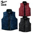 作業服 防寒ベスト 防寒着 裏ボア Jawin メンズ 作業着 自重堂 58510 S-4L