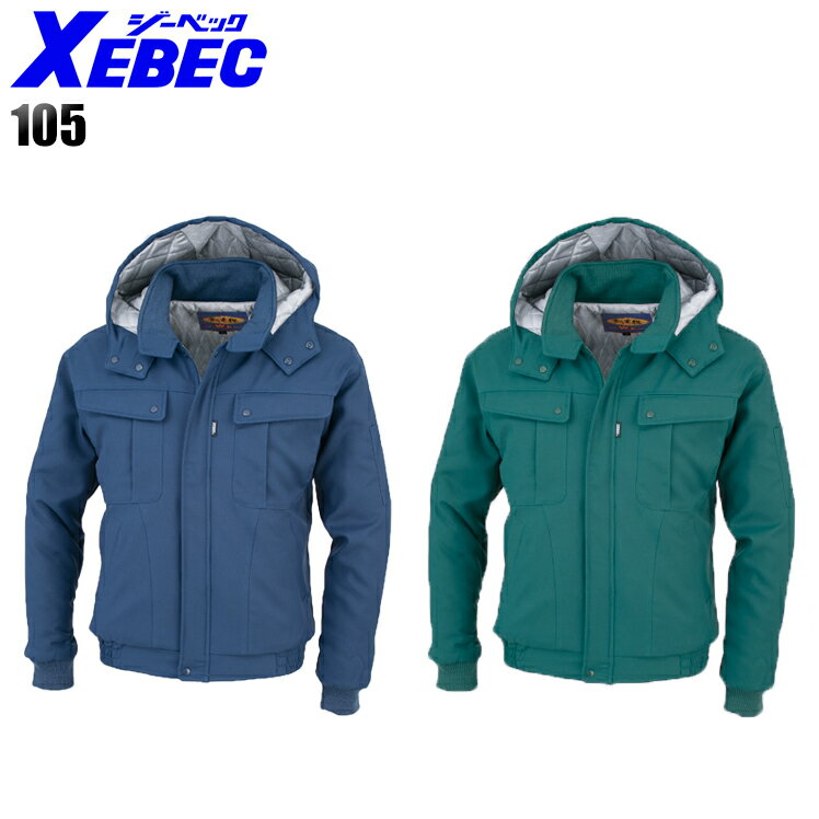 樂天商城 - 防寒着 ドカジャン 作業着 防寒ブルゾン 撥水 ジーベック 105 メンズ 作業服 M-5L