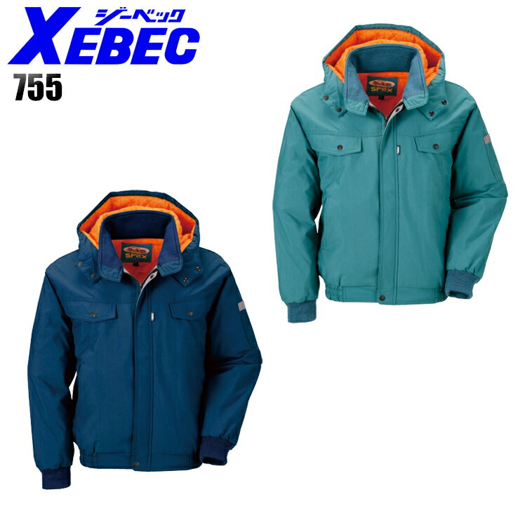 樂天商城 - 防寒着 ドカジャン 作業着 防寒ブルゾン 帯電防止 JIS T8118適合 超撥水 ジーベック 755 メンズ 作業服 M-5L