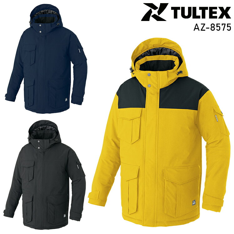 防寒着 ドカジャン 作業着 防寒コート 撥水 作業服 メンズ レディース アイトス AZ-8575 SS-5L