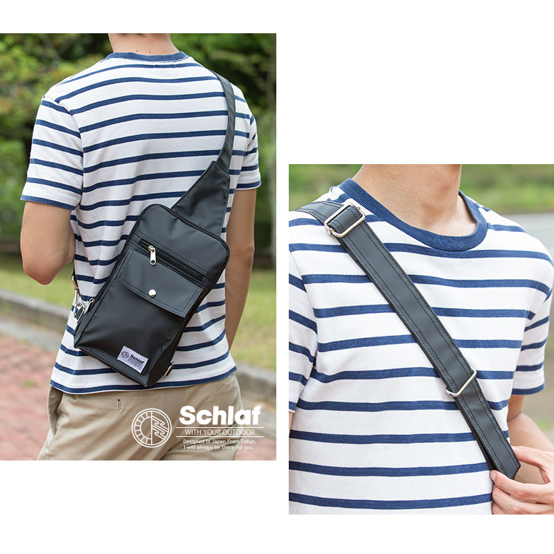 Schlaf-シュラフ-【送料無料】[SCF-007]ターポリンワンスナップショルダーバッグ ウエストポーチ レディース メンズ men's lady's スクエア bag 大容量 アウトドア ポケット 男女兼用 春夏 秋冬 撥水 通学 通勤 sunyplace サニプレ