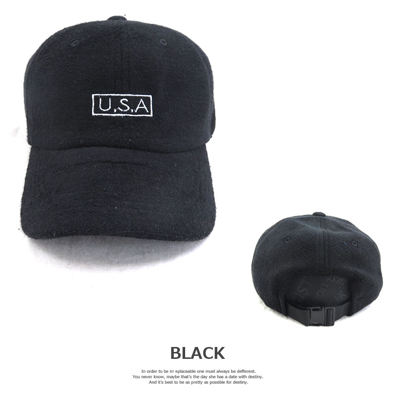サニプレの帽子 VS3-077 U.S.A刺繍パイルローキャップ レディース 女性用 メンズ 男性用 男女兼用 ペアcap フィッシャーマン｜アングル2