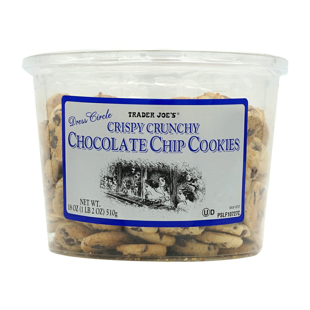 【送料無料】 クリスピークランチ チョコレートチップクッキー 510g トレーダージョーズ トレジョ【Trader Joe 039 s】Crispy Crunchy Chocolate Chip Cookies, 18 oz