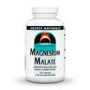 【送料無料】 リンゴ酸マグネシウム 3750mg 180粒 タブレット ソースナチュラルズ【Source Naturals】Magnesium Malate 3750 mg, 180 Tablets