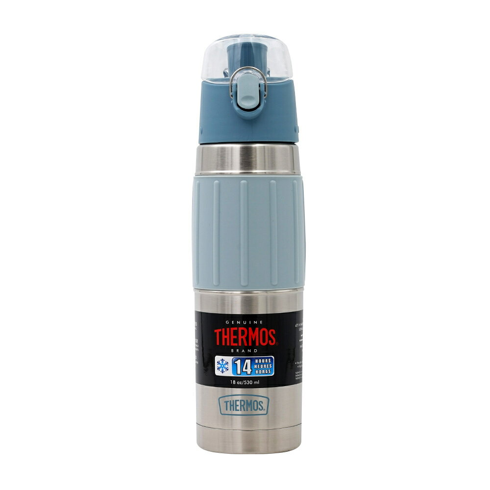  ハイドレーションボトル 真空 保冷 二重構造 ステンレス鋼 グレー 約530ml 水筒 ボトル サーモスVacuum Insulated Stainless Steel Double Wall Hydration Bottle Slate Blue 18oz