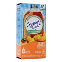 【送料無料】 オンザゴー ドリンクミックス カフェイン配合 ピーチマンゴー 10パック クリスタルライト【Crystal Light】On the Go Drink Mix Peach Mango with Caffeine 10 Packets