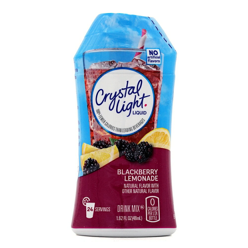 【送料無料】 リキッドドリンクミックス ブラックベリーレモネード 約24杯分 48ml クリスタルライト【Crystal Light】Liquid Drink Mix Blackberry Lemonade 1.62 fl oz