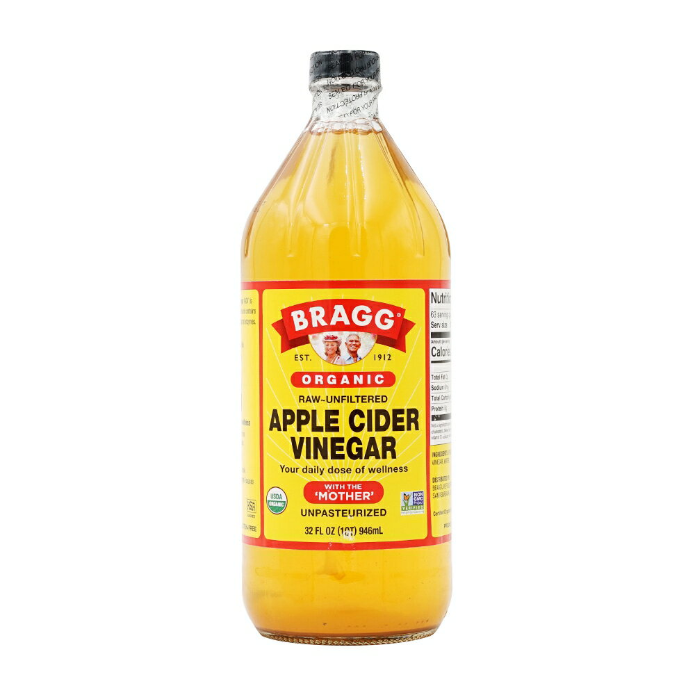  オーガニックアップルサイダービネガー 946ml りんご酢 酵母 酵素 100% お酢 ブラグORGANIC APPLE CIDER VINEGAR 946ml