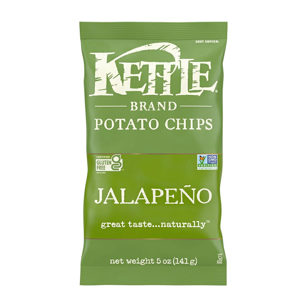【送料無料】 ポテトチップス ハラペーニョ味 141g ケトル ポテチ スナック グルテンフリー お菓子【Kettle】Potato Chips Jalapeno 5 oz