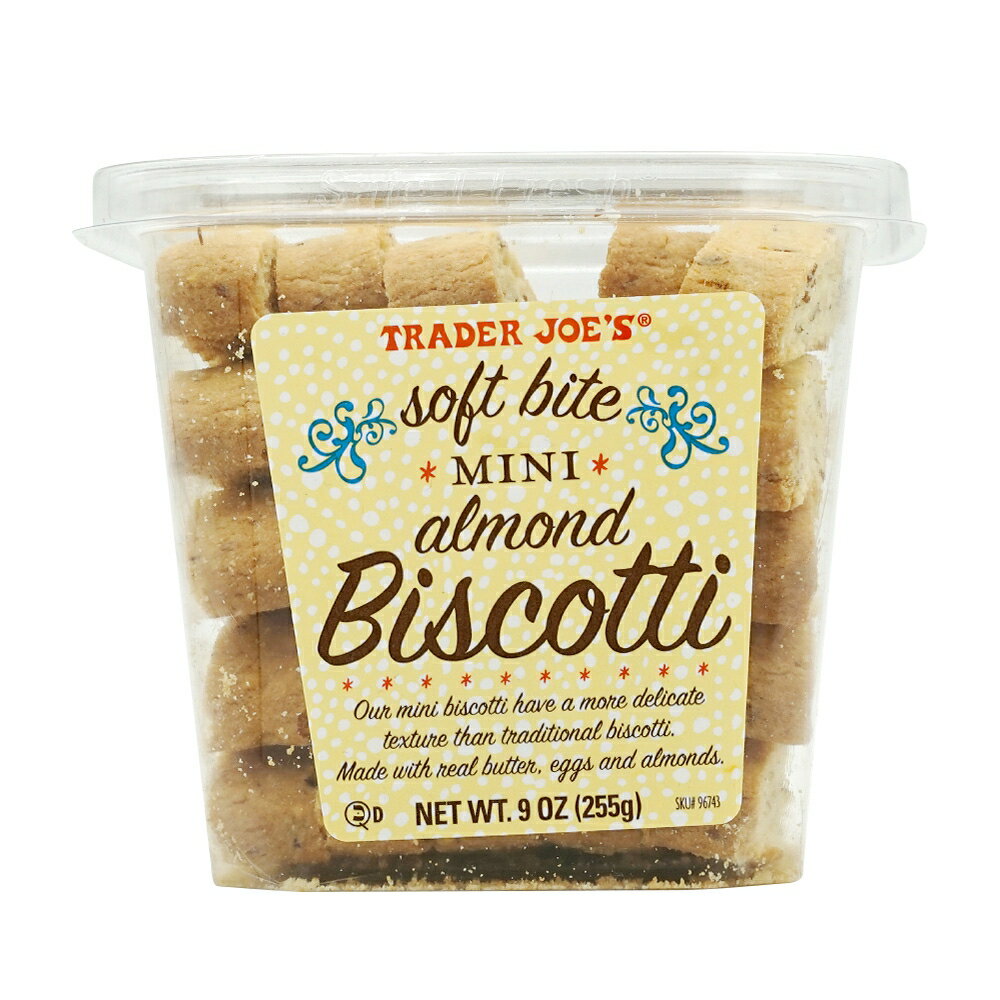 【送料無料】 ソフトバイト ミニ アーモンド ビスコッティ 255g トレーダージョーズ クッキー ビスケット トレジョ【Trader Joe's】Soft Bite Mini Almond Biscotti, 9 ozのサムネイル