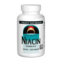 【送料無料】 ナイアシン 100mg 250粒 タブレット ソースナチュラルズ【Source Naturals】Niacin 100 mg 250 Tablets